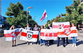 «Свободу Беларуси»: в Щецине прошла акция солидарности с политзаключенными