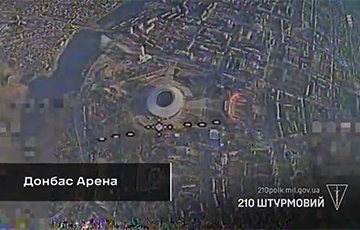 Дрон ЗСУ нанёс удар па чыгуначным саставе акупантаў у Данецку