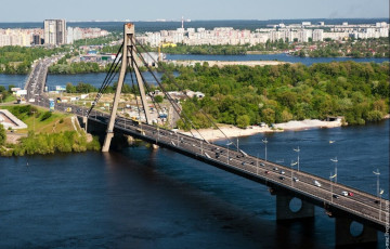 Russia Struck The North Bridge In Kyiv