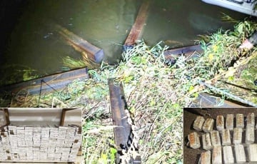 У Літве вылавілі незвычайны плыт з беларускімі цыгарэтамі