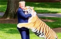 Трамп опубликовал видео, где обнимает тигра, загрызшего британца в зоопарке