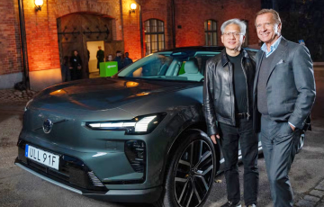 Volvo і NVIDIA распрацоўваюць аўтамабілі, у якіх можна будзе не сачыць за дарогай