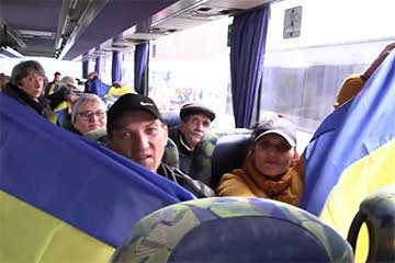 Эвакуированные из оккупированных Олешек уже на подконтрольной Украине территории