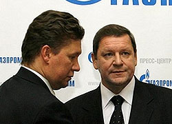 «Газпром»: В 2009 году цена на газ для Беларуси должна составить $240 за тысячу кубометров