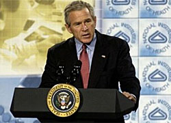 George Bush: “In countries like Belarus fervent pleas for freedom are silenced by tyranny and oppression”