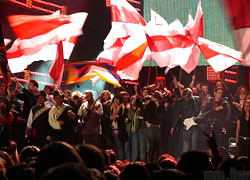 Грандиозный концерт «Солидарны с Беларусью» в Варшаве (Фото)