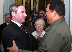Чавеса встречал в Минске отставной Шейман