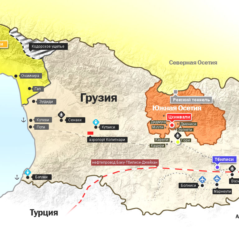 Оккупация грузии. Кодорское ущелье Абхазия на карте. Карта Грузии без Абхазии и Южной Осетии. Граница Южной Осетии и Грузии на карте. Грузинская война 2008 на карте.