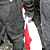 Riot policemen wiped boots on national flag