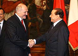 Berlusconi had to defend his meeting with Lukashenka