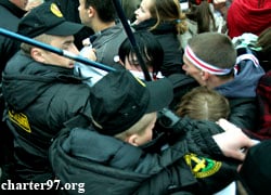 Young Front rally “For Independence!” disbanded in Minsk (Photo, video)