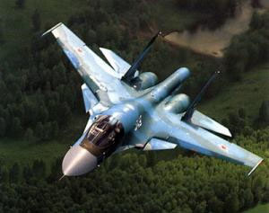 Russian Su-34 fighter in sky over Belarus (Photo)