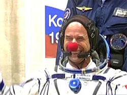 На МКС прибыл «первый космический клоун» (Фото)