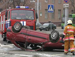Авария заблокировала центральную улицу Минска (Фото)