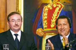 Чавес показал венесуэльцам Беларусь на карте