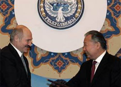 Bakiyev asks CSTO via Lukashenka to bring troops into Kyrgyzstan