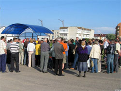 Spontaneous protest meeting held in Lida