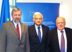 Sannikov and Shushkevich meet with EP President