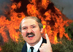 Lukashenka speculate on wildfires in Russia