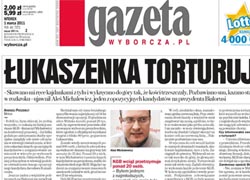 Gazeta Wyborcza: Lukashenka using tortures