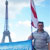 Пикет под бело-красно-белыми флагами в Париже (Фото)