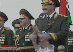 Lukashenka stomps and moos
