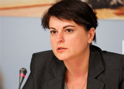 Natallya Radzina at meeting of Lithuanian Seimas