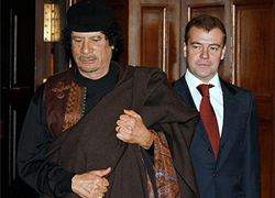 Медведев своим указом ввел санкции против Ливии и Каддафи