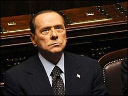 Берлускони потерял поддержку большинства в парламенте Италии