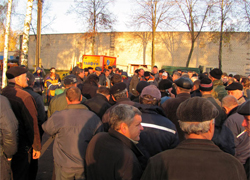 Two-day strike of garbage workers in Barysau (Photo)