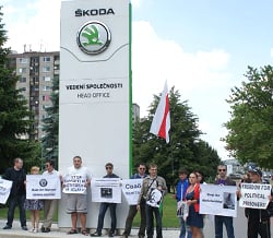 Белорусы будут пикетировать главный офис концерна «Škoda»