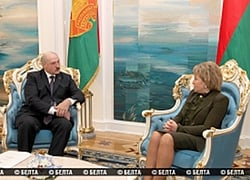 Lukashenko hides behind the skirt of Matvienko