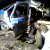 В погоне за пьяным «бесправником» машина ГАИ врезалась в столб (Фото)