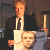 Tom Stoppard with portrait of Zmitser Dashkevich (Photo)