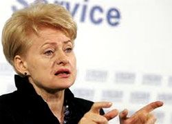 Грибаускайте: Литва должна соблюдать международные соглашения