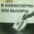 «Я бойкотирую эти «выборы» (Фото)