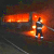 Под Докшицами сгорел рейсовый автобус (Фото)