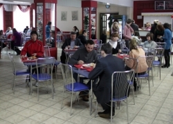 Italian strike in canteen at Hrodna University