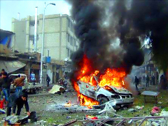 Дзясяткі забітых падчас авіяналёту на прадмесце Дамаска