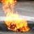 У Вечного огня на площади Победы загорелся бомж