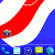 Бело-красно-белые обои для Android