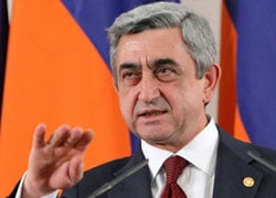 Президент Армении прибыл на военые учения в Нагорный Карабах
