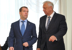 Медведев и Мясникович поговорили о погоде