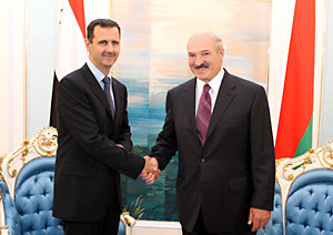 Lukashenka supplies weapons to Assad
