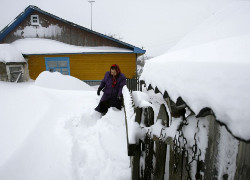 Деревни на Могилевщине остаются в снежном плену