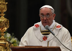 Папа Римский в рождественской речи призвал к миру в Украине