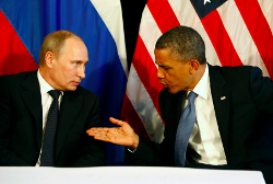 Путин и Обама коротко обсудили войну в Украине