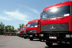Экспорт белорусских грузовиков в Россию упал на 54,5%