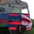 Commuter train brings white-red-white flag to Minsk