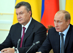 Пуцін і Януковіч спрабуюць спыніць эканамічную вайну